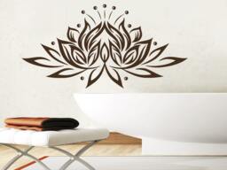 Wall Decals Yoga Lotus Indian Buddha Decal Vinyl Sticker Home Decor Bedroom Interior Design Art Mural Ms548 - thumbnail 1