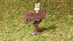 Fairy Crossing Sign For Fairy Gardens