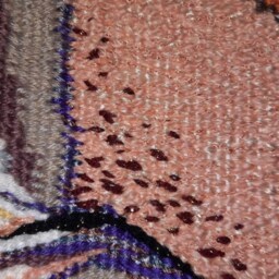 Handmade Fiber Art Wall Hanging - Colorful Boho Tapestry With Fringe - thumbnail 3