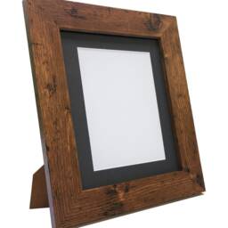 Metro Vintage Wood Photo Frame With Black Mount - thumbnail 2