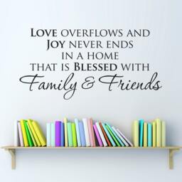 Family & Friends Wall Decal Blessed Home Decor - thumbnail 1