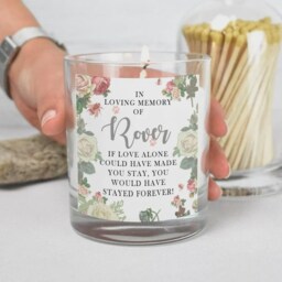 Personalised Pet Loss Candle, Memorial Remembrance Gift, Remember Loved One Pets, Candle, Loving Memory - thumbnail 2
