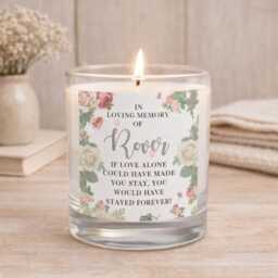 Personalised Pet Loss Candle, Memorial Remembrance Gift, Remember Loved One Pets, Candle, Loving Memory - thumbnail 1