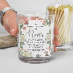 Personalised Pet Loss Candle, Memorial Remembrance Gift, Remember Loved One Pets, Candle, Loving Memory - thumbnail 3
