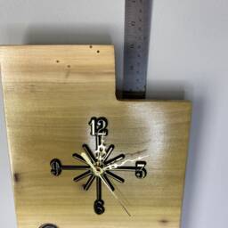 Utah Handmade Wood State Clock With Inlaid Quarters. Fully Customizable - thumbnail 4