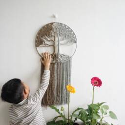 Macrame Tree Of Life Wall Decor Spiritual Home Art - thumbnail 2