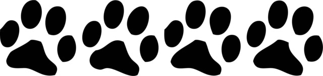 Dog Pawprints Printable Wall Art