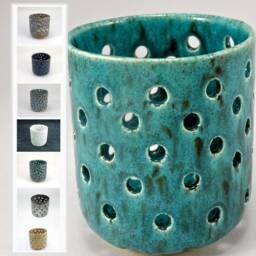 Handmade Ceramic Tea Light Holder Pottery Candle Holder, Choose Your Glaze - thumbnail 2