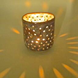 Handmade Ceramic Tea Light Holder Pottery Candle Holder, Choose Your Glaze - thumbnail 4