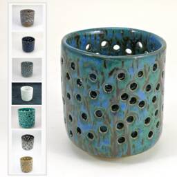 Handmade Ceramic Tea Light Holder Pottery Candle Holder, Choose Your Glaze - thumbnail 3
