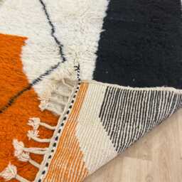 Moroccan Rug 4x6 , Handmade Rug, Colorful Rug For Living Room - Wool Berber Azilal Bedroom Beni Ourain Gifts - thumbnail 2