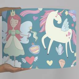Lampshade Girl Lamp Unicorn Gift Child Housewarming - thumbnail 3