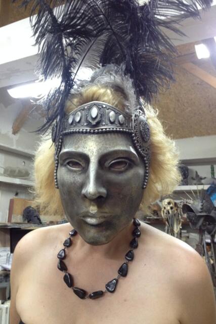 Bronze Roman Mask Masquerade Costume Party Mask - image 1