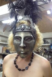 Bronze Roman Mask Masquerade Costume Party Mask