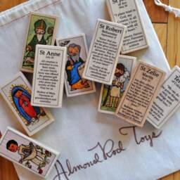 st Jeanne Jugan Patron Saint Block With Gift Bag // Of The Elderly Foundress Little Sisters Poor Catholic Toys - thumbnail 3