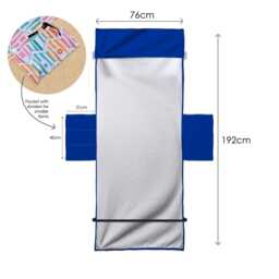 Merseyside Blues - Player Montage Blue Football Sunbed Towel With Pockets - thumbnail 3