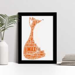 Personalised Fox Print - Woodland Animal Word Wall Art Childrens Nursery, Kids Birthday Gifts For Him, Her, Men, Women, Girls, Boys - thumbnail 2