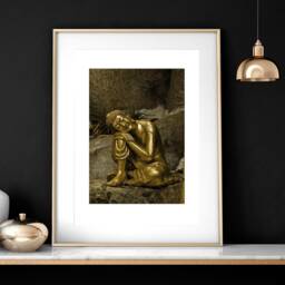 Buddha Wall Art Poster, Buddhist Set Of 3 Framed Wall For Boho Home Decor, Spiritual Yoga Gift, Zen - thumbnail 2
