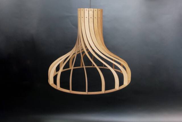Pendant Light, Steampunk Lamp, Wooden Light, Ceiling Fixture, Industrial Lighting, Dining Light, Hanging Lamp, Modern Light - image 1