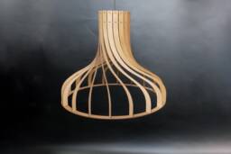 Pendant Light, Steampunk Lamp, Wooden Light, Ceiling Fixture, Industrial Lighting, Dining Light, Hanging Lamp, Modern Light - thumbnail 1