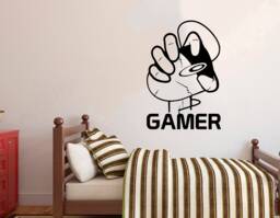 Gamer Wall Decal Video Game Controller Art 3052 - thumbnail 1