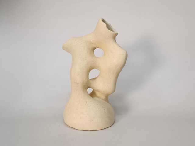 Abstract Female Form Ceramic Vase Sculptural Art Statue. Modern House Design. Crafts Sculpture Decor. Figure Vase - image 1