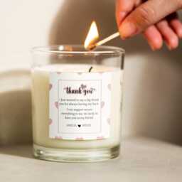 Personalised Thank You Scented Candle With Your Own Text, Gift For Her, Soul Sister Candle, Best Friend - thumbnail 3