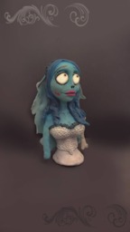 Corpse Bride - Emily. Handmade Polymer Clay Action Figure. Unique Collectible - thumbnail 1