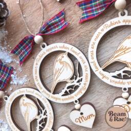 Robins Appear When Loved Ones Are Near Tree Decoration - Personalised Ornament Xmas Christmas - thumbnail 3