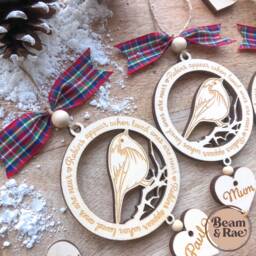 Robins Appear When Loved Ones Are Near Tree Decoration - Personalised Ornament Xmas Christmas - thumbnail 2