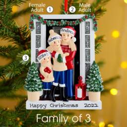 Personalised Family Christmas Xmas Tree Decoration Ornament - Farmhouse - thumbnail 3
