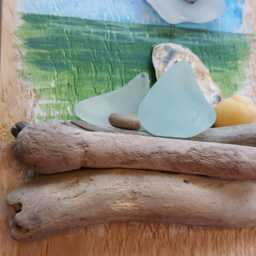 Seagull Wall Art Reclaimed Wood, Driftwood & Beach Finds Coastal Decor - thumbnail 3