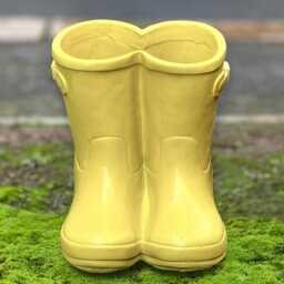 Concrete Flower Pot Statue Garden Boots Sculpture Handmade Stone Planter Cement Shoes Outdoor Rustic Decor Lawn Art Gift - thumbnail 3