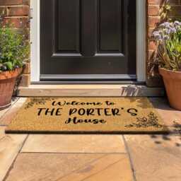 Custom Surname Doormat - Personalised Front Door Mat - thumbnail 2