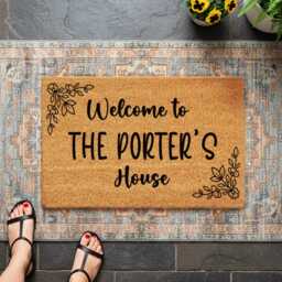 Custom Surname Doormat - Personalised Front Door Mat - thumbnail 4
