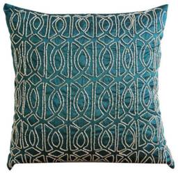 "Designer Trellis, Lattice Couch Cushion Cover 16""x16" - thumbnail 2