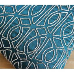 "Designer Trellis, Lattice Couch Cushion Cover 16""x16" - thumbnail 3