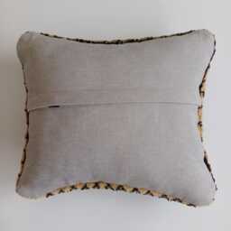 Handmade Cushion Cover, Multicolour Turkish Rug Cushion, Pillow, Decorative Throw Kilim 14''x12''/36x32 cm - thumbnail 4