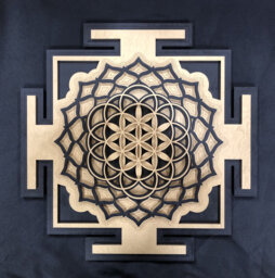 Sri Yantra, Flower Of Life, Shri Wall Art, Laser Cut, Sacred Geometry, Chakra, Shree Shiva Shakti, Yoga Art