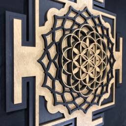 Sri Yantra, Flower Of Life, Shri Wall Art, Laser Cut, Sacred Geometry, Chakra, Shree Shiva Shakti, Yoga Art - thumbnail 2