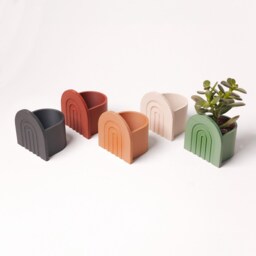 Rainbow Planter - Made in France Plastic Free & Wood Based Eco Friendly - thumbnail 2