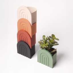 Rainbow Planter - Made in France Plastic Free & Wood Based Eco Friendly