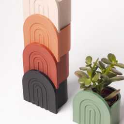 Rainbow Planter - Made in France Plastic Free & Wood Based Eco Friendly - thumbnail 3
