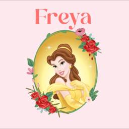Custom Enchanted Rose Princess - 555mm - Wall Sticker Personalised - thumbnail 2