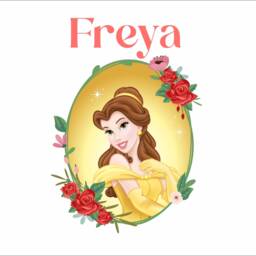 Custom Enchanted Rose Princess - 555mm - Wall Sticker Personalised - thumbnail 3