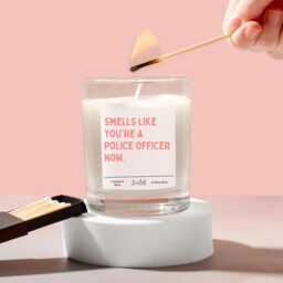 Police Officer. Qualified Police Smells Like Police. Candle Gift. School - thumbnail 1