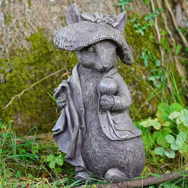 Benjamin Bunny Garden Ornament Beatrix Potter Peter Rabbit Resin Outdoor Statue British Gift - image 1