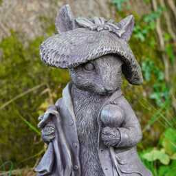 Benjamin Bunny Garden Ornament Beatrix Potter Peter Rabbit Resin Outdoor Statue British Gift - thumbnail 3