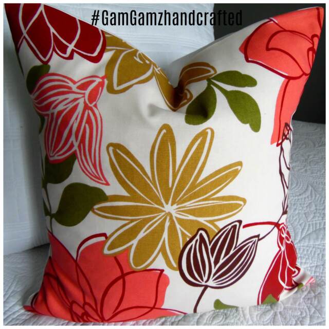 2 Options Pillow Covers.slipcovers.toss Pillows.throw Pillows.accent Pillows.bold Floral.cushion Covers - image 1