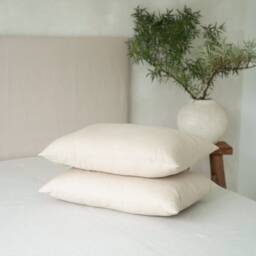 Natural Linen Pillow Case Set Of 2, Envelope Pillowcases, Oatmeal Cushion Covers King, Queen - thumbnail 2